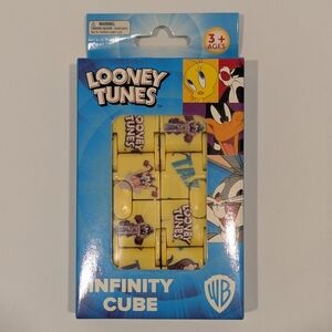 Looney Tunes WB Yellow Infinity Cube Fidget Toy Kids Stocking Stuffer NIB